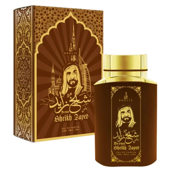 Sheikh Zayed Brown - Khalis, Unisex, Apa de parfum, 100 ml