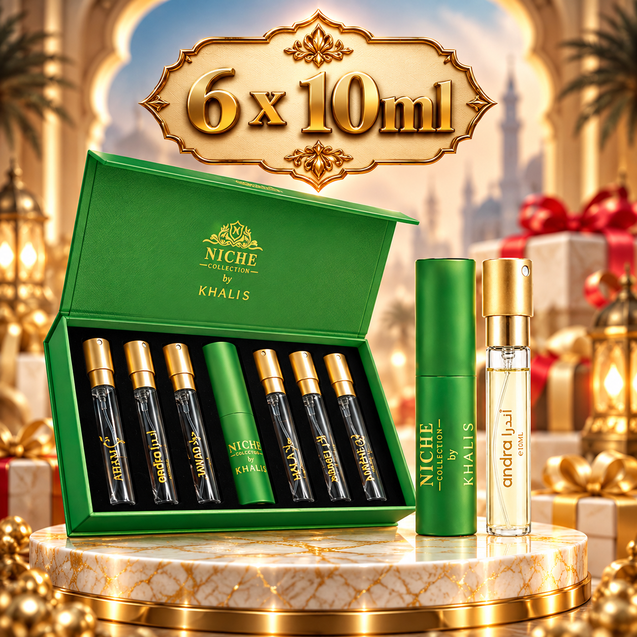 SET - Green Niche Discovery - Khalis, Apa de Parfum, 6 x 10ML