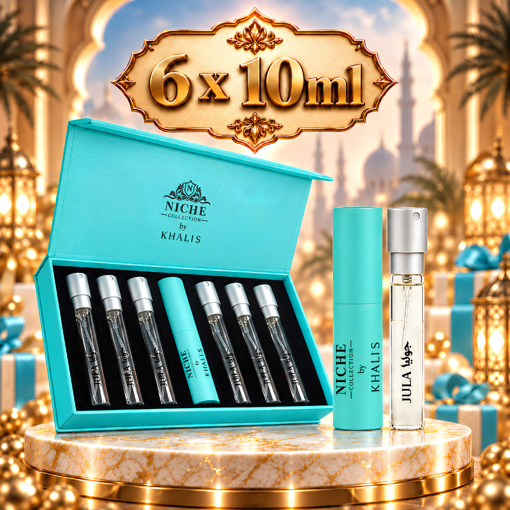 SET - Turquoise Niche Discovery - Khalis, Apa de Parfum, 6 x 10ML