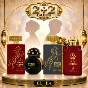 SET - Elegant & Jawad Al Arab Red & Ghali & Jawad Al Arab Grey, Khalis