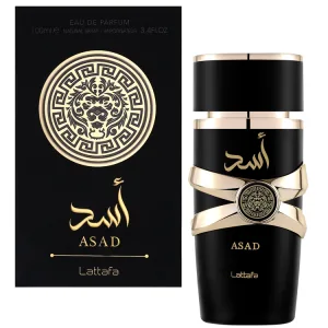 Asad Black - Lattafa, Barbatesc, Apa de parfum, 100 ml