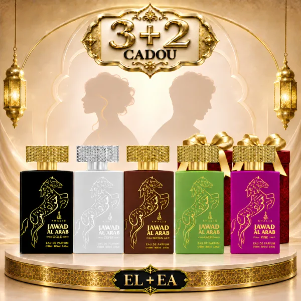 SET - Jawad Al Arab Gold & Jawad Al Arab Silver & Jawad Al Arab Brown & Jawad Al Arab Green & Jawad Al Arab Pink, Khalis – KHALIS