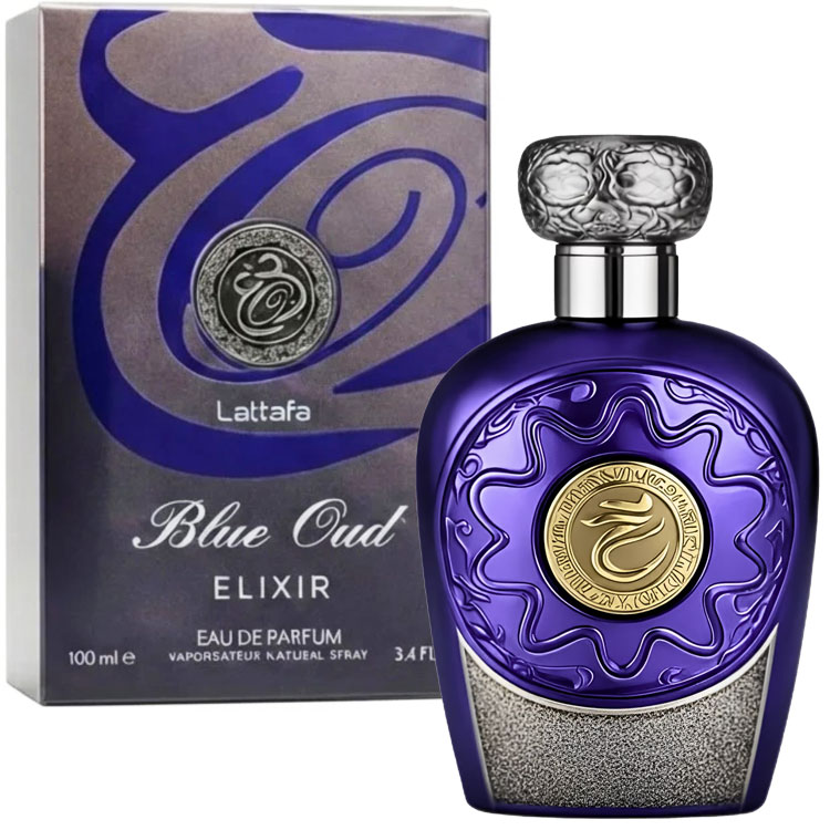 Blue Oud Elixir – Lattafa, Barbatesc, Apa de parfum, 100ml